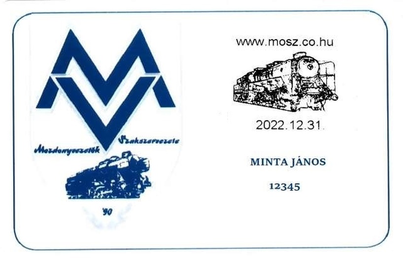 MOSZ Tagkártya